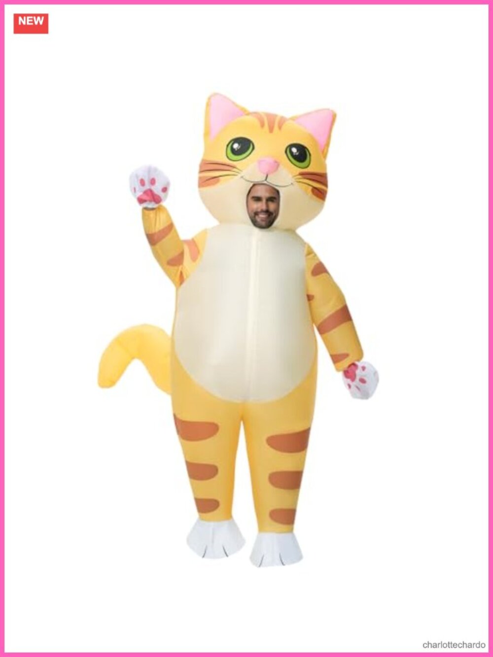 Inflatable Cat Costume Adult Blow Up Animal Christmas Halloween
